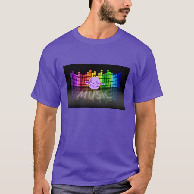 Camiseta MoonDreams Music Equalizer Sente T-Shirt Roxo (Frente)