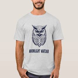 Camiseta Moonlight Watcher – Mysterious Owl Design