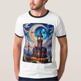 Camiseta Moonlit Dream Castle Fantasy T Shirt
