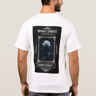 Camiseta Moonlit Embrace Gothic Rose