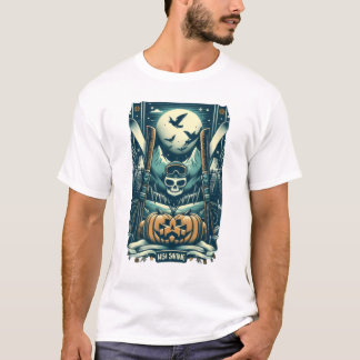 Camiseta Moonlit Spooky Ski Adventure