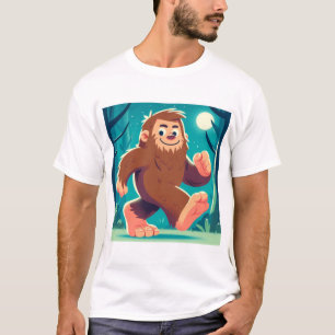 Camiseta Moonlit Stroll: O Feliz Pé-Grande