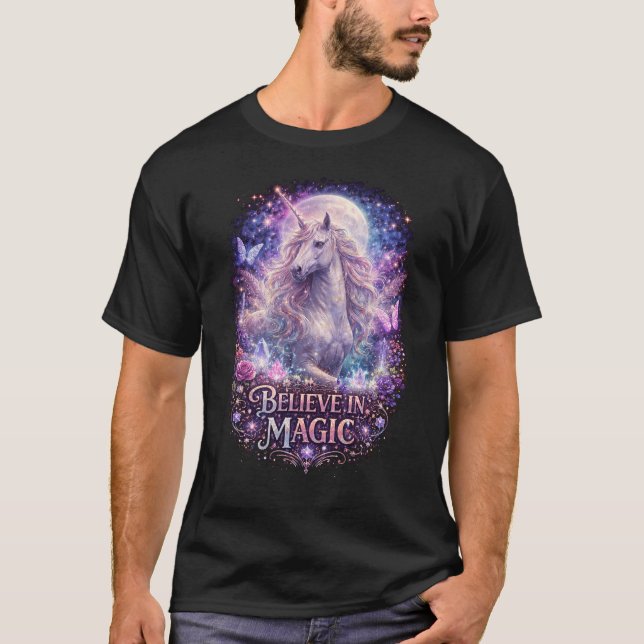 Camiseta Moonlit Unicorn Dreams (Frente)