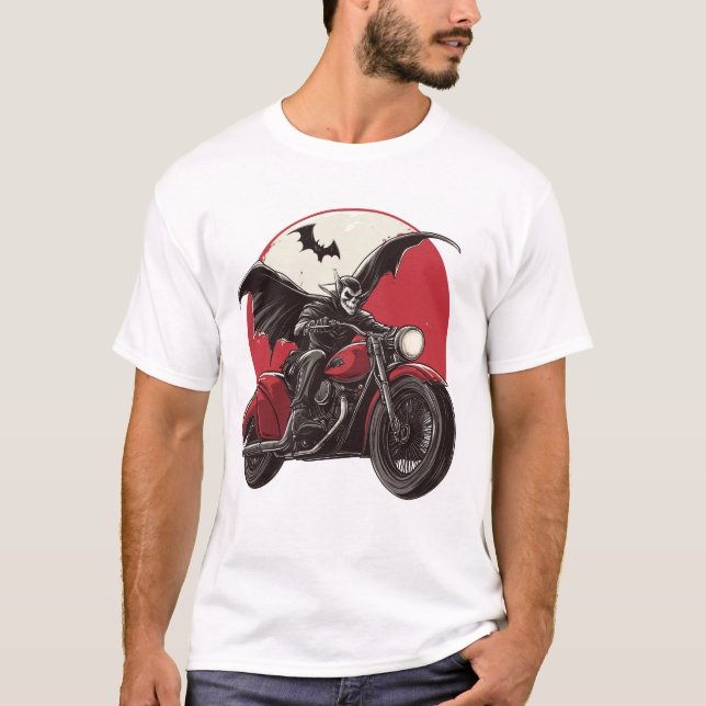 Camiseta  Moonlit Vampire Ride (Frente)