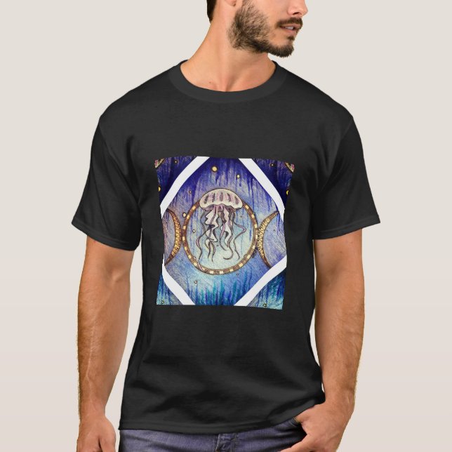 Camiseta Moons de águas-vivas (Frente)