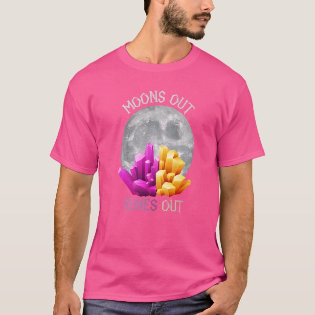 Camiseta Moons Out Sai Do Cristal De Elementos Pedra (Frente)