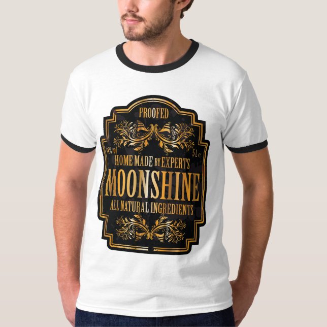 Camiseta Moonshine a etiqueta (Frente)