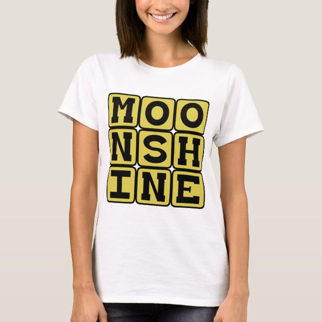 Camiseta Moonshine, Líquido Forte (Frente)