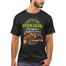 Moonshine Smugglers Engraçado Slogan Rápido Carro 