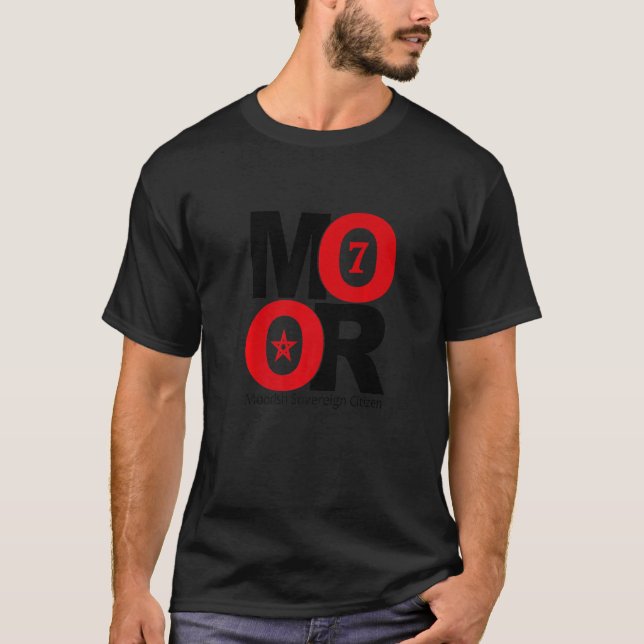 Camiseta Moor Moorish Soberano Cidadão Circle 7 Moorish Am (Frente)