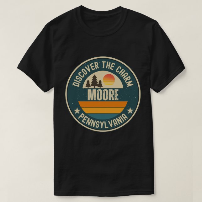 Camiseta Moore, Pensilvânia (Frente do Design)