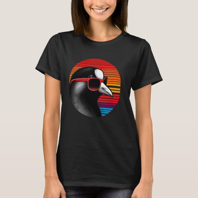 Camiseta Moorhen Bird Sunset Style Vintage (Frente)