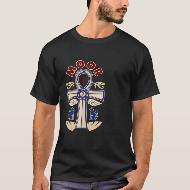 Camiseta Moorish Magic  God Body Of Melanin Ankh (Frente)