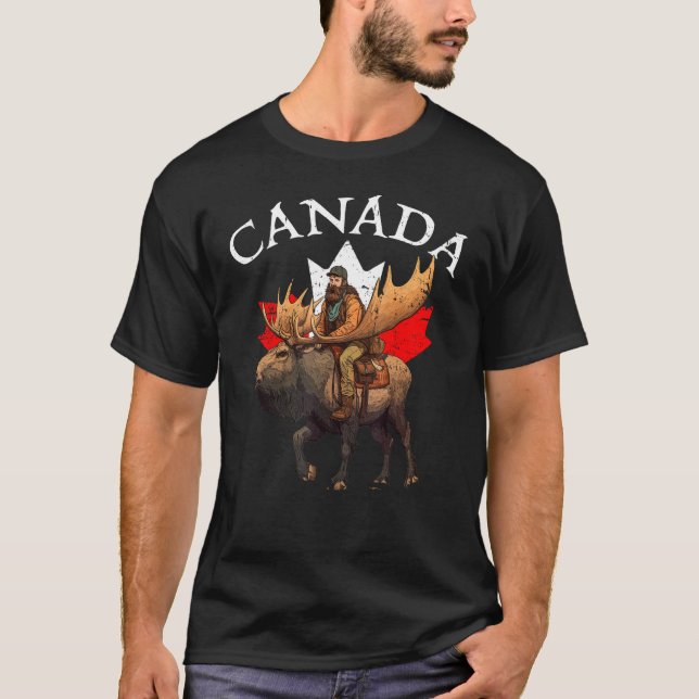 Camiseta Moose Canadense Souvenir Canadá (Frente)