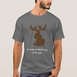 Camiseta Moose Christmas The Moose Wonderful Time Of The Ye