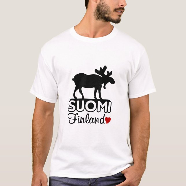 Camiseta Moose da Finlândia (Frente)