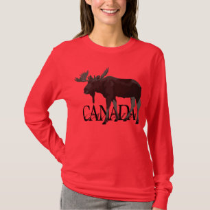 Camiseta Moose do Canadá Camisas Souvenir do Canad