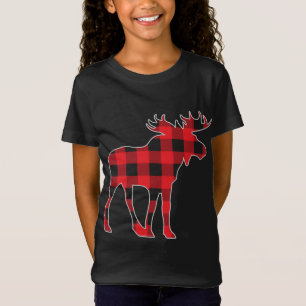 Camiseta Moose Elk Xadrez Buffalo Check Pajama Lumberjack C