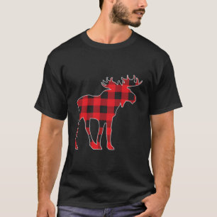 Camiseta Moose Elk Xadrez Buffalo Check Pajama Lumberjack C