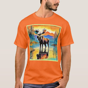Camiseta Moose Lake Sunset Majestade