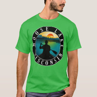 Camiseta Moose Lake Wisconsin Canoagem 2