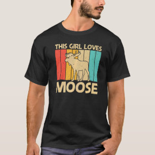 Camiseta Moose legal Para Meninas Crianças Moose Vez Touro