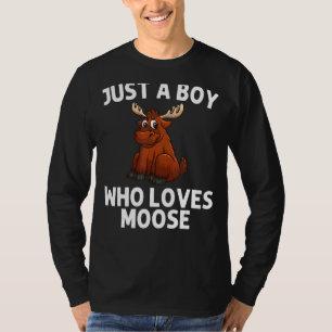 Camiseta Moose legal Para Rapazes Crianças Veadas Alaska Mo