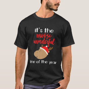 Camiseta Moose Lover Moose Hunter Holiday Gift Funny Christ