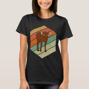 Camiseta Moose Retro Moose Antler Vintage Escandinávia