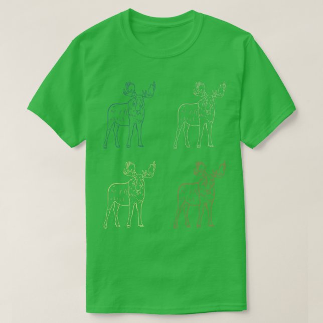 Camiseta Moose retrorreflectora 1 (Frente do Design)