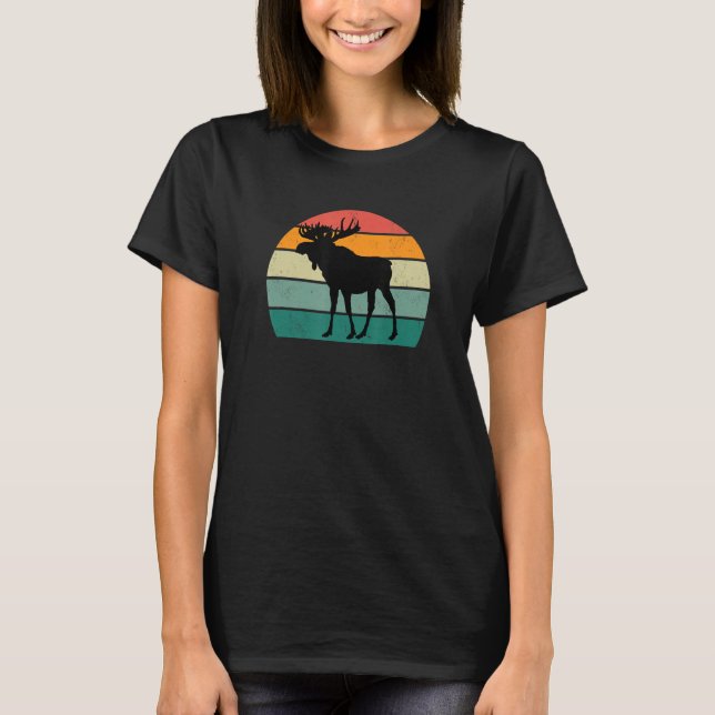 Camiseta Moose Scandinavia High North Canada Antlers Moose (Frente)