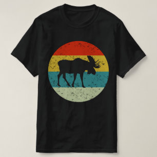 Camiseta MOOSE: silhueta retrorreflectora da vinheta 70s