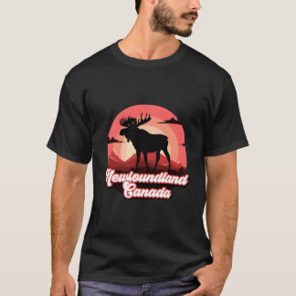 Camiseta Moose Terra Nova do Canadá Férias de Caminho