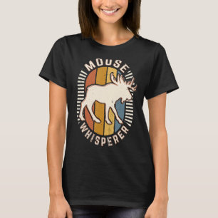 Camiseta Moose Whisperer Vintage Retro Animal Love Clássico