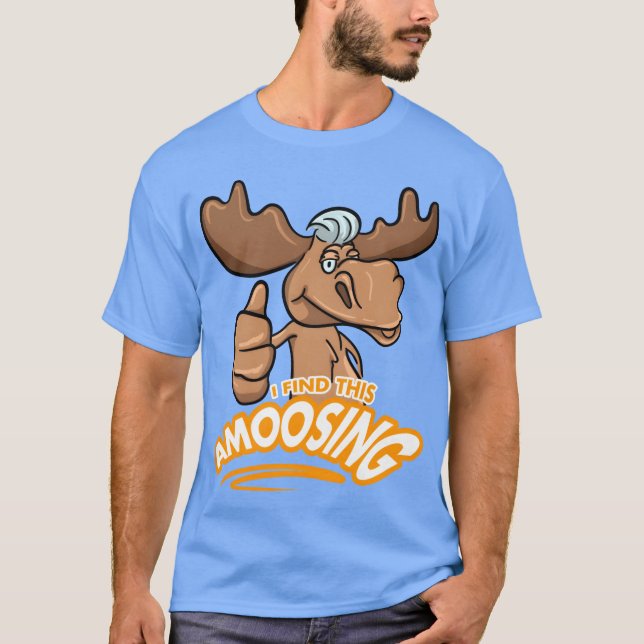 Camiseta Moose Word Pun for Animal Lovers retro (Frente)