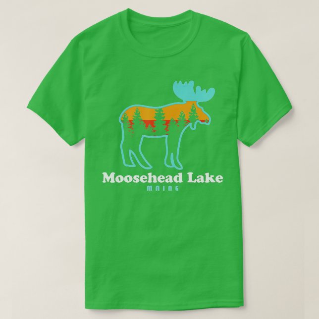 Camiseta Moosehead Lake Maine - Lago Moosehead  (Frente do Design)