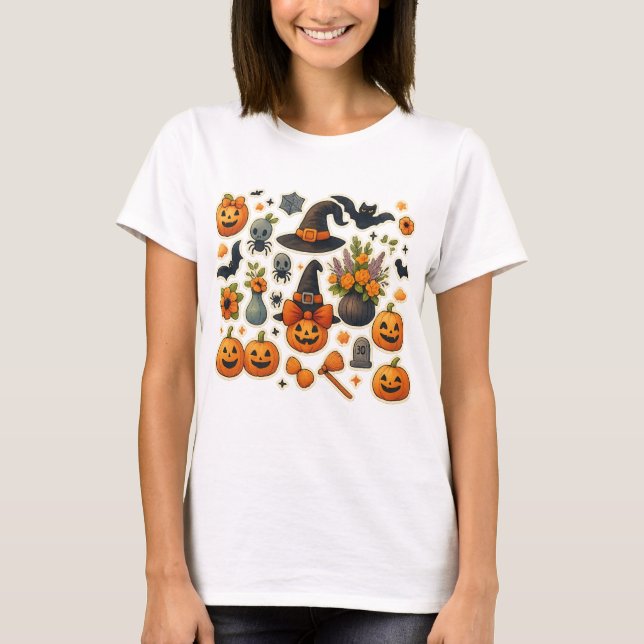 Camiseta Moosey Halloween - Fall Fall Fall Costum (Frente)