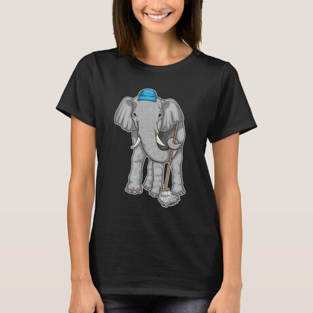 Camiseta Mop Limpa Elefante (Frente)