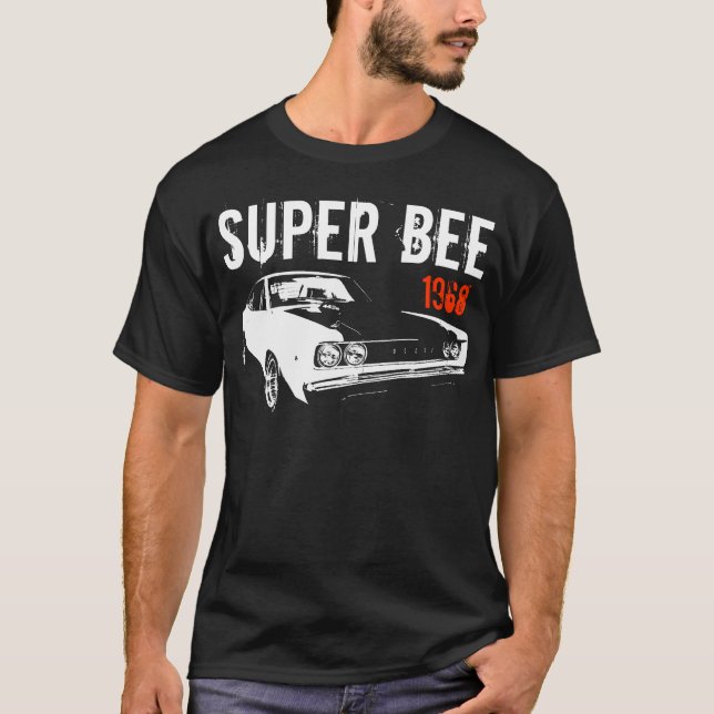 Camiseta Mopar - 1968 Dodge Coronet de Bee Excelentes (Frente)