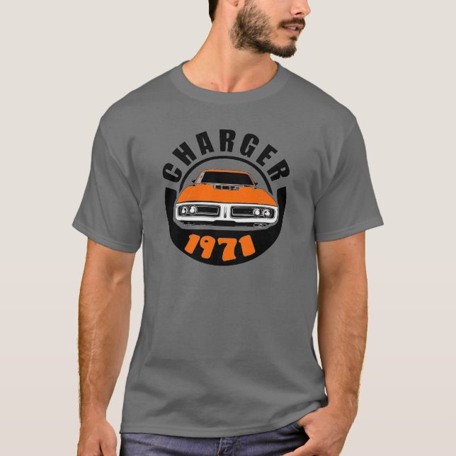 Camiseta Mopar - Camisa-T do Carregador de Ponta 1971 (Frente)