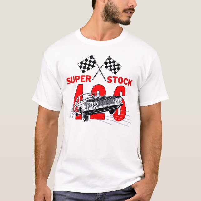 Camiseta Mopar - Plymouth 426 bastão Excelente (Frente)