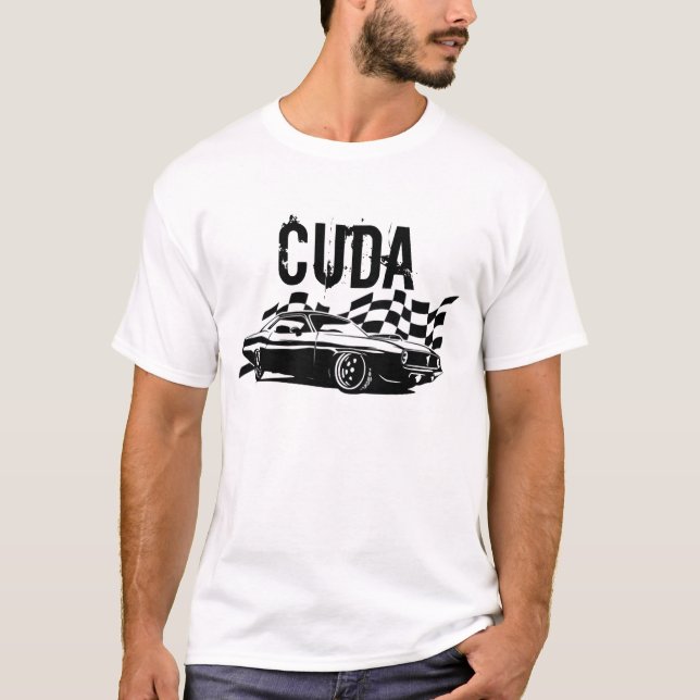 Camiseta Mopar - Plymouth Cuda Barracuda - (Frente)