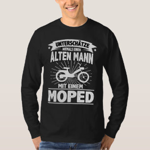 Camiseta Moped Mopeds Moped Patinete Mochute Biker de Duas 