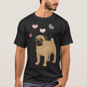Camiseta Mops de cachorrinho fofo, para amantes de pug