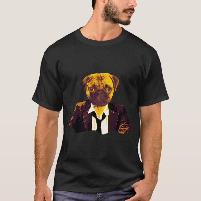 Camiseta Mops no trabalho (Frente)