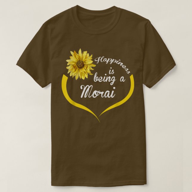 Camiseta Morai Oferece Felicidade É Ser Um Morai (Frente do Design)