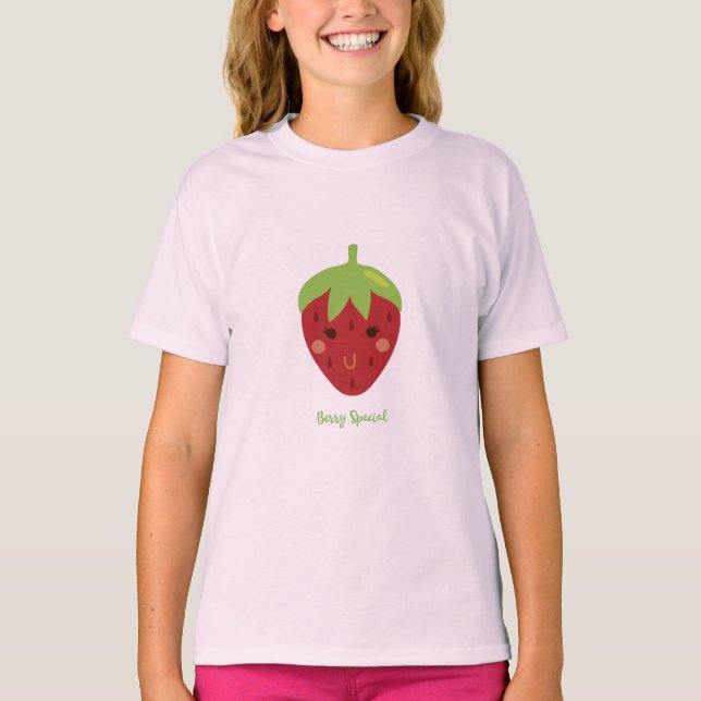 Camiseta Morango de Berry Special Smiling (Frente)
