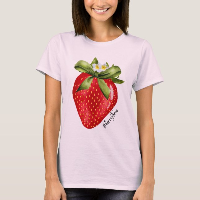 Camiseta Morango de Verão (Frente)