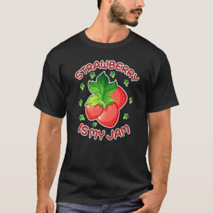 Camiseta Morango É Meu Jam Berry Jam Cute Strawberry