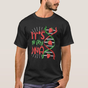 Camiseta Morango Está No Meu Dna Strand Strawberry Vegan B